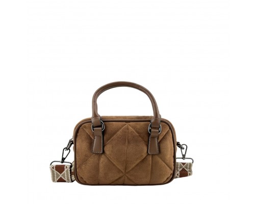 Bolso De Hombro Y Mano Efecto Ante